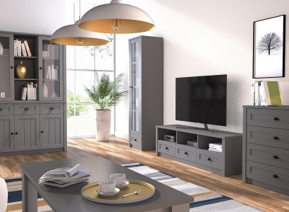 Wohnzimmermöbel Set Designer Wohnzimmer Sideboard Couchtisch Einrichtung 5tlg.